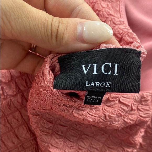 VICI Pink Open Back Halter Dress - Picture 3 of 5